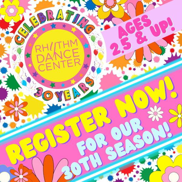 Cue the Confetti for our 30th Season of Dance ~ in session now! We still have classes available. Register now!